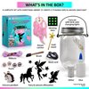 NUMI'SMILE Unicorn & Fairy Lantern Night Light Jar Craft Kit, DIY Arts and Crafts for Girls Ages 3 4 5 6 7 8-12 Years, Unicorn Toys Fairy Gift for Little Girls