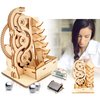 Solar 3D Wooden Puzzle Marble Run DIY Model Kit Craft Sets Educational Wood Mechanical Building Toys STEM Science Experiments Projects Birthday Gift for Adult Men Kids Age 8 10 12 14＋