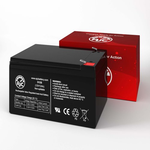 AJC Battery Compatible with BladeZ PTV 450 Powertrain 12V 12Ah Electric Scooter Battery