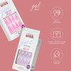 KISS Jelly Fantasy Press On Nails, Nail glue included, 'Jelly Cat', Multicolor, Long Size, Coffin Shape, Includes 28 Nails, 2g glue, 1 Manicure Stick, 1 Mini File
