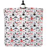 Hair Cutting Cape For Professional Barbers, Salons, and At Home Stylists Red Retro Mustache With Adjustable Neck Hair Stylist and Barber Accessories for Men