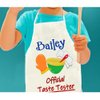 Knextion Inc Kids Apron, Chef Apron for Kids, Childrens Cooking Baking or Craft Accessories, Pretend Play Toddler Taste Tester Dress Up Costume, Personalized with Custom Name - 19 Inch