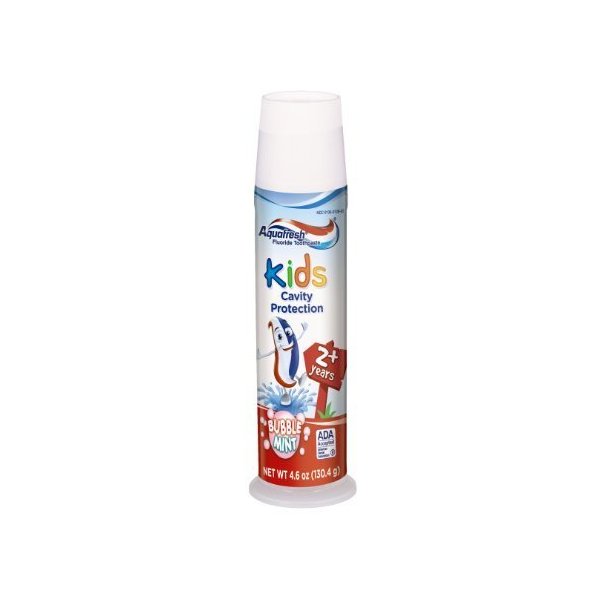 Aquafresh Kids Toothpaste, Bubblemint, 4.6 Ounce (Pack of 18 (4.6 oz each))