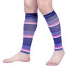 Doc Miller Calf Compression Sleeve Men and Women 20-30 mmHg, Shin Splint Compression Sleeve for Varicose Veins and Maternity 1 Pair (Black Purple Pink Peach, Small)