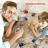 Rcanedny 8 Pack Airplane Toys Diecast Helicopters Mini Model Plane with Spinning Propellers for Kids Birthday Carnival Christmas Party Favors Easter Basket Stuffers, 6 Colors