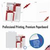 The Best Card Company - 10 Merry Christmas Cards Bulk - Festive Holiday Patterns, Boxed Card Assortment (4 x 5.12 Inch) - Season's Surprises M6048