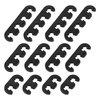 X AUTOHAUX 12pcs 7mm 8mm 8.5mm 8.8mm Car Engine Spark Plug Separators Ignition Wire Separators Holder Black