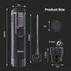 All-in-one Cigar Torch Lighter with Triple Flame, 2 Cigar Holders, Cigar Draw Enhancer, Cigar Punch, Cigar Accessories for Men's Gifts, Refillable Windproof Butane Cool Lighters for Smoking, Candles