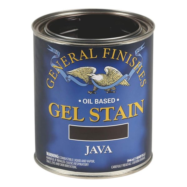 General Finishes Oil Base Gel Stain, 1 Quart, Java