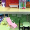 UPKOCH 2 Pcs Mini Dolls House Beach Chairs, 6.68 Inch Plastic Doll House Lounge Chairs, Miniature Beach Accessories for Crafts, Dollhouse Furniture for 11.5 Inch Dolls, Pink