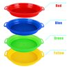 QINGLER Sand Sifters Sieve for The Beach Sand Toys (Red, Blue, Yellow & Green) Complete Gift Set Bundle-4Pack(8.75x 9.75in)…