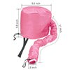 Safety Portable Hair Dryer Bonnet Attachment for Hair Styling - Deep Pink