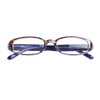 VisionGlobal 1 Pair Reading Glasses with Spring Hinge, Blue Light Blocking Glasses for Women/Men (Purple,+2.50 Magnification)
