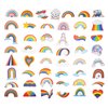 100 Pack Rainbow Stickers, Rainbow Party Favors, Birthday Decorations
