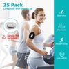 MEDMAX CGM Patches for Dexcom G6 (25-Pack), Sweat-Resistant Waterproof Breathable Skin-Friendly Latex Free Adhesive Patches, Durable Pre-Cut CGM G6 Sensor Patches (Black)