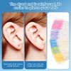 Disposable Earrings Hole Cleaner Floss Ear Piercing Cleaner Piercing Aftercare Piercing Cleaning Line for Girls Women Men Earrings Hole Care Odor Removal (300 Pieces, Multicolour)