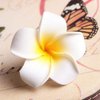 4Pcs White Hawaiian Plumeria Flower Hairpins Women Hawaiian Hawaii Bohemia Style Plumeria Foam Flower Hair Clips Hair Barrette Hairpin For Bridal Wedding Party Beach Holiday Clips