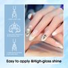 VENALISA Gel Nail Polish, 12ml Pure White Color Soak Off UV LED Nail Gel Polish Nail Art Starter Manicure Salon DIY at Home, 0.43 OZ