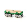 BRIO World - 33696 Lumber Loading Wagon | 4 Piece Toy Train Set for Kids | FSC-Certified Wooden Components | Ideal for Ages 3 and Up - Green