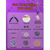 DoDoBeads Earring Making Kit, Halloween Beads Kit, Jewelry Making Kit with Glass Beads, Crystal Beads, Tube Beads, Gold Spacer Beads, Copper Wire, Earring Hook, Jump Rings, Tools