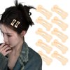 Metal Snap Hair Clips for Women Girls Small Bone Hair Clips Barrettes Hair Pins 10 PC Gold Aesthetic Hair Decors Headpiece Halloween Cosplay Costume Hair Accessories for Women Girls