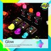 UR SUGAR Glow in the Dark Gel Nail Polish Set, Halloween Neon Hot Pink Yellow Orange Bright Luminous Gel Polish Set Fluorescent 6 Colors Glow in Dark Effect Soak Off Nail Polish Kit for Party Nails