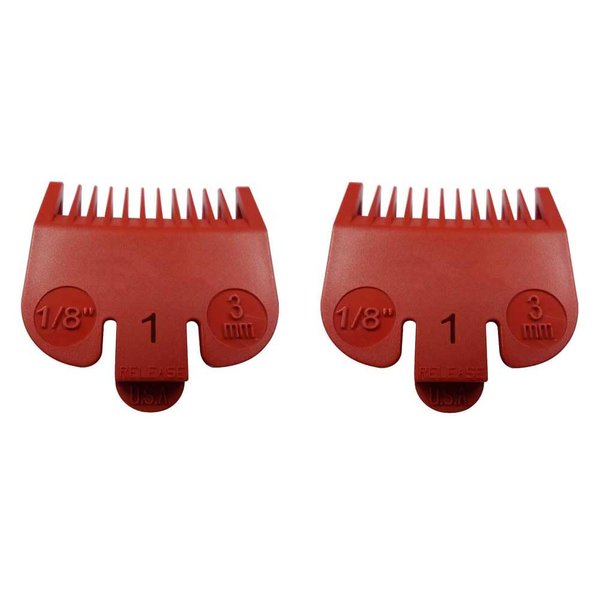 GULUANT 2 Pack Replacement Plastic Clipper Guide Guard for Wahl 3114-603 03114-603#1 1 Full Size Hair Clippers and Trimmers Except the Competition Series and 5-in-1 Magic Blades (1/8" Cutting Length)