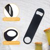 KTOJOY 4 PACK Stainless Steel Flat Bottle Opener, Beer Bottle Opener, 7inch, with Exquisite Packaging, for Kitchen, Bar or Restaurant, Black,