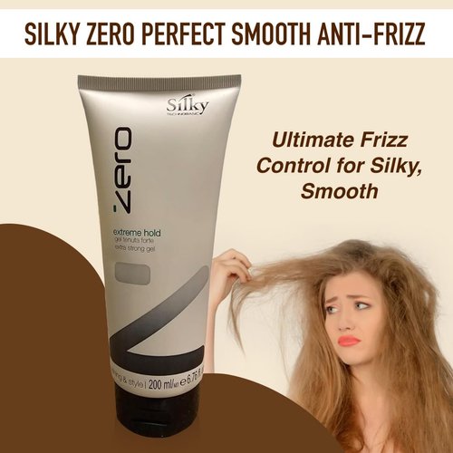 SILKY Technobasic Zero Frizz Hair Serum - Organic Hair Serum for Hydrating & Smoothing Unruly, Frizzy Hair - Frizz Control Formula with Natural Ingredients for Manageable Locks – 200ml