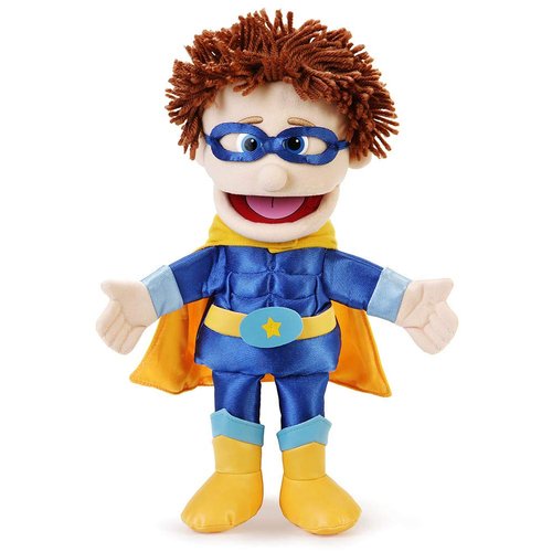 14" Superhero, Peach Boy, Hand Puppet
