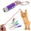 WNZQK 6 PCS Cat Toys Laser Pointer Mini Keychain Laser Pointer LED Flashlight Dog Laser Toy Pet Remote Control Laser (6 Pcs Pack A)