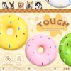 JellyArch 16 Pcs Donut Dog Toys Latex Squeaky Dog Toys for Aggressive Chewers Tough Durable Dog Chew Toy No Stuffing Teething Toys Dog Birthday Gift for Small Medium Dogs Halloween Christmas