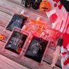 Halloween Blood Bags Party Supplies - 20 Halloween Drink Pouches + 2 Funnels Halloween Party Favors, Reusable Halloween Blood Bags Drink Bag for Vampire Zombie Costumes Props Party Decorations(5