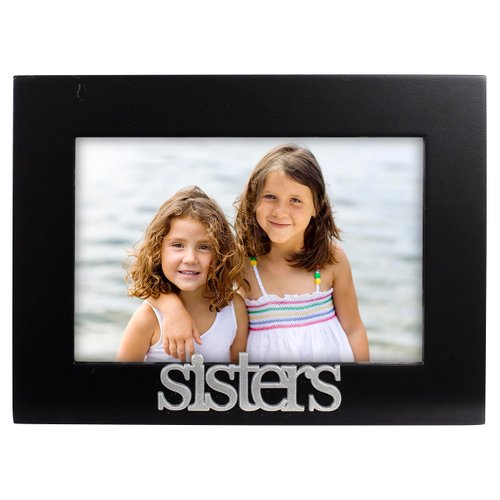 Malden International Designs Sisters Expressions Picture Frame, 4x6, Black