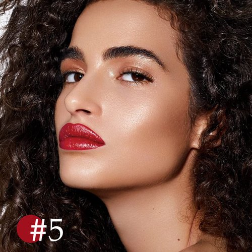 Boobeen Glitter Lipstick Hydrating Lip Balm Sparkling Shine Lip Color Nonstick Highly Pigmented Formula Gives Metallic Finish Lip Makeup for Women and Girls