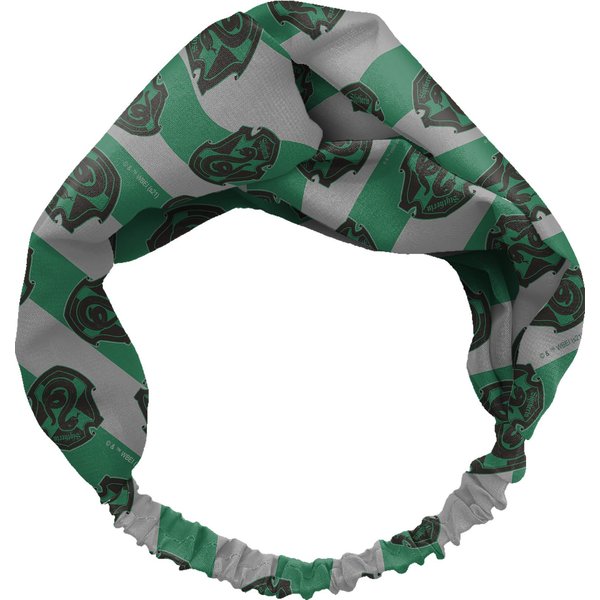 Spoontiques - Headband - Printed Fabric Hair Bands - Knotted Hair Band for Everyday Use - Slytherin, One Size (20303)