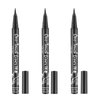 MARIA AYORA Triple Pack of Vegan-Approved Liquid Eyeliner Pens in Classic Black, Tattoo Effect, Quick Dry, Waterproof, Smudgeproof, Long-lasting & Felt Tip Eyeliner pen: Precision Beauty for Women