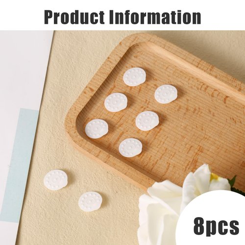 8pcs Silicone Membrane Replacement for Medela, BPA Free Breast Pump Parts Spare Hand Accessories for Manual and Electric Style Valves Breast Pump Kit (White)