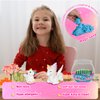 Unicorn Toys Kids Terrarium Kit with LED Night Light & Remote DIY Arts and Crafts Science Kits Dinosaur Toys for Girls Boys 4 5 6 7 8 9 10 11 12 13 Year Old Birthday Christmas Gifts