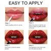 KYDA 3 Colors Glitter Lip Kit, Diamond Metllic High Pigmented Powder for Lips Cosmetics, Glitter Lips Makeup,with Lip Primer and Brush, Long Wear-Set A