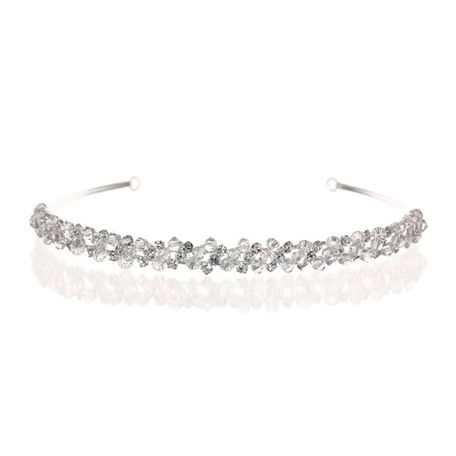 SAMKY Wedding Bridal Crown Rhinestone Crystal tiara Headpiece Bride's Hair Accessorie