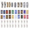50Pcs Hair Tube Beads Norse Vikings Runes Hair Beard Beads for Bracelets Pendant Necklace DIY,Braiding Beads for Hair Braids Antique Beard Ring Viking Beads Kits