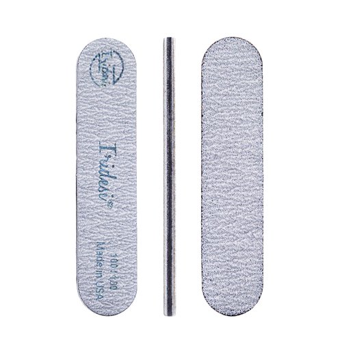 Iridesi Mini Zebra Nail File 100 180 Emery Boards 3.5 Inches Long By .75 Inches Wide Fingernail Filers Per Pack 50
