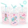 xo, Fetti Mermaid Drink Pouches - 16 count | Mermaid Birthday Party Supplies, Mermazing Baby Shower, Magical Party Favors