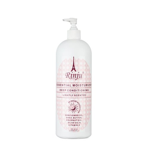 Rinju Essential Moisturizing Body Lotion - Non-Greasy Lotion for Dry Skin - 33.8 oz Shea Butter L...
