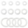 TUUXI 12 Pcs Spiral Hair Ties Clear Scrunchies Hair Accessories for Women Hair Ties No Damaged Rubber Bands for Hair Ponytail Holders Spiral Hair Ties 3 Sizes