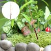 TOYANDONA Dollhouse Fishing Pole Miniature Fishing Rod Fairy Harden Fishing Pole Micro Landscape Furniture for Kids Play House Decoration