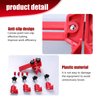 Yumfugu 9 PCS Car Main Cam Timing Sprocket Gear Locking Tool Set, Bump Locking Double Camshaft Anti-Slip Fixing Clamp, Automotive Work Protection Accessories, Suitable for Most Car Models (Red)