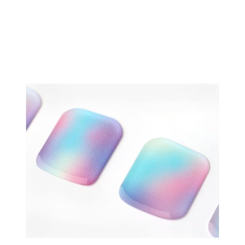 Adora Couture Semi Cured Gel Nail Strips Pedicure Stickers |32pcs Glossy Toe Nail Stickers | Gel Nail Pedi Strips | Gel Nail Wraps Semi Cured | Salon Nails at Home - Requires UV Light (ModDisco P)