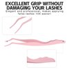 Pretty memory Eyelash Applicator Tool DIY False Curved Eyelash Extension Tweezer for Volume Lashes Application and Removal, Pink